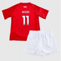 Nottingham Forest Chris Wood #11 Domáci Detský futbalový dres 2024-25 Krátky Rukáv (+ trenírky)